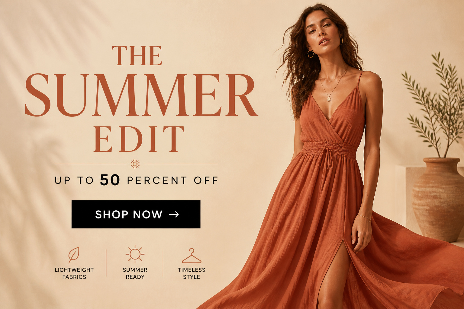Ecommerce banner example created with Design Hive