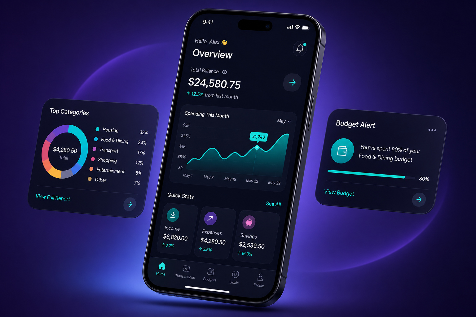 UI mockup example created with Design Hive